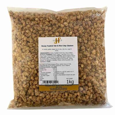 Bulk Honey Toasted Oat & Rice Crisp Clusters 1kg