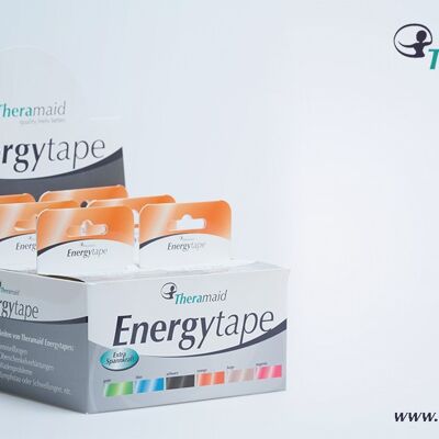 6er Pack Energytapes - Premium Kinesiotapes aus Viskose - verschiedene Farben - neon-orange