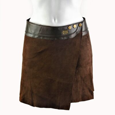 Mini Skirt 'Elegance' brown