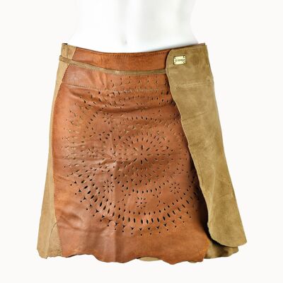 Mini Skirt "Mandala" natural