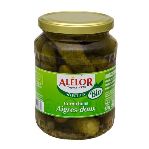 Cornichons aigres-doux BIO 72CL - 360G