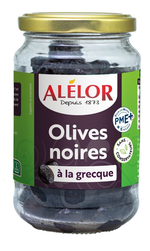 Olives Noires à la Grecque 37CL - 320G