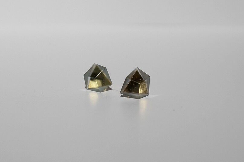 Orecchini a pressione JELLY--SOULBOTTLE ORO indaco