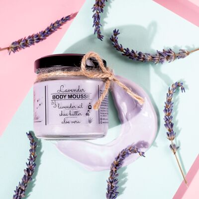 Lavender Body Mousse -  Organic Body Lotion 230ml