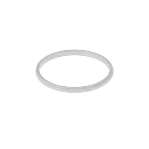 Ring basic round small - size 16 - silver