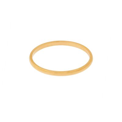 Ring basic round small - size 16 - gold