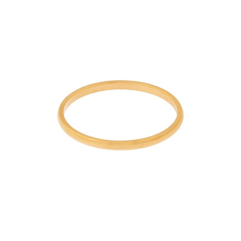Ring basic round small - size 17 - gold