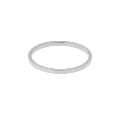 ANELLO BASIC QUADRATO PICCOLO - MISURA 16 - ARGENTO