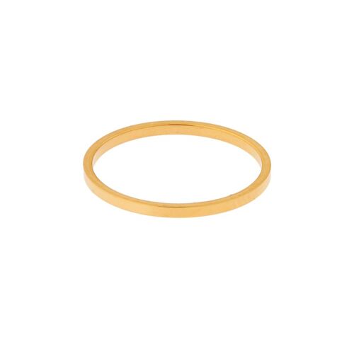 Ring basic square small - size 16 - gold