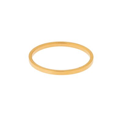 Ring basic square small - size 16 - gold