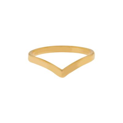 ANELLO BASIC V PICCOLO - MISURA 16 - ORO