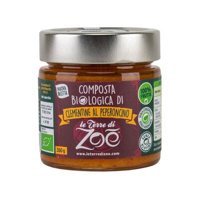 Italian Organic Compotes Clementine and Hot chili pepper 260g