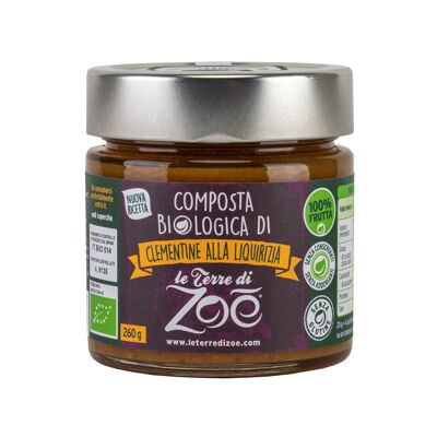 Italian Organic Compotes Clementine and Liquorice 260g