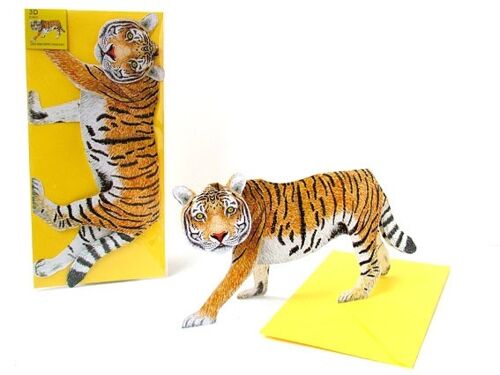 3D-Tierkarte Tiger
