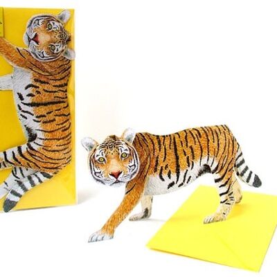 3D animal map tiger
