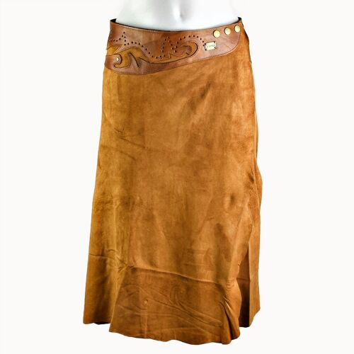 Midi Rok 'Boho' cognac