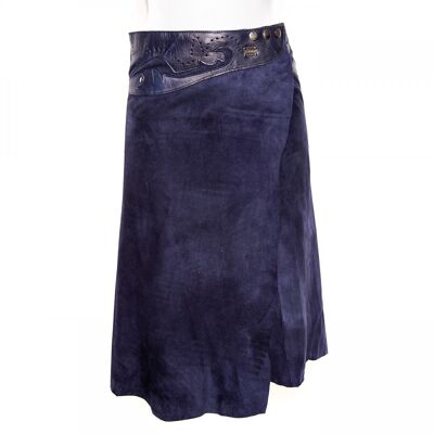 Midi Rok 'Boho' blauw