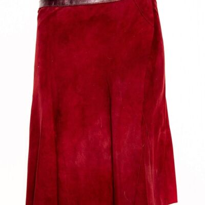 Falda midi 'Elegance' roja