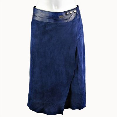 Midi Rok 'Elegance' blauw