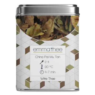 Lata de té China Pai Mu Tan