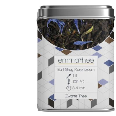 Tea tin Earl Gray Cornflower