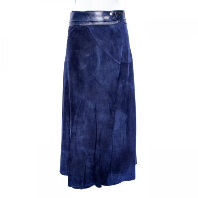 Langer Rock 'Elegance' blau