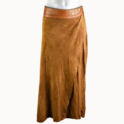 Long Skirt 'Elegance' cognac