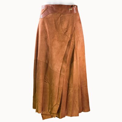 Long Skirt "Inlay" Plus cognac