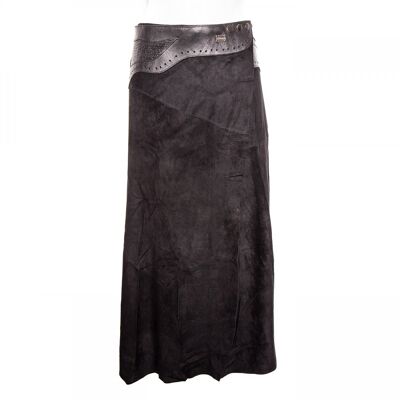 Long Skirt 'Inlay' black