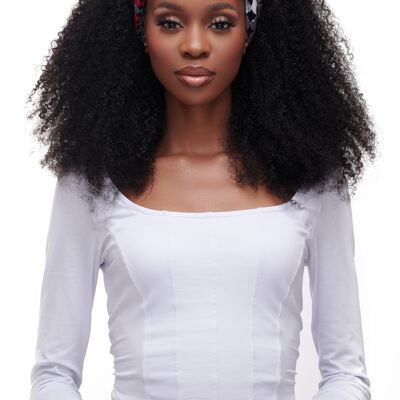 Perruque bandeau Kinky Curls - 20" (densité 150%)