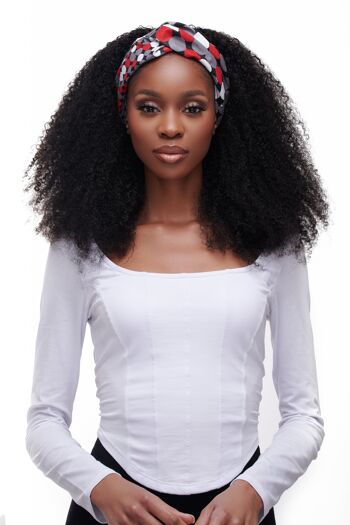 Perruque bandeau Kinky Curls - 20" (densité 150%) 1