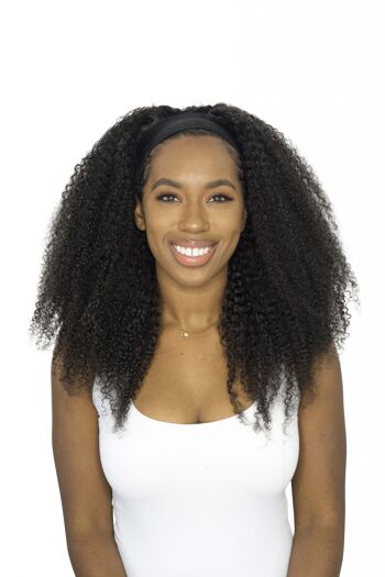 Perruque bandeau Kinky Curls - 20" (densité 150%) 8