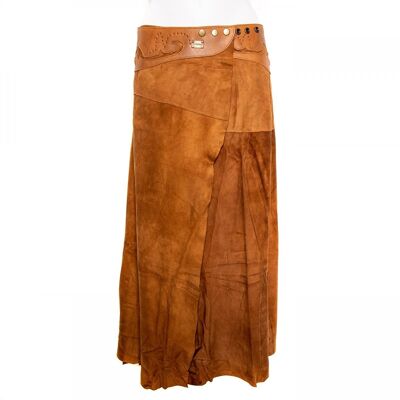 Long Skirt 'Boho' cognac