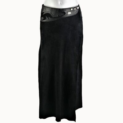 Langer Rock 'Boho' schwarz