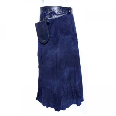 Long Skirt 'Boho' with Blue Bag