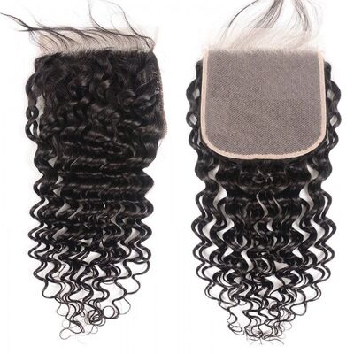 Brazilian Curly Lace Closure & Frontal - 18" (frontal)