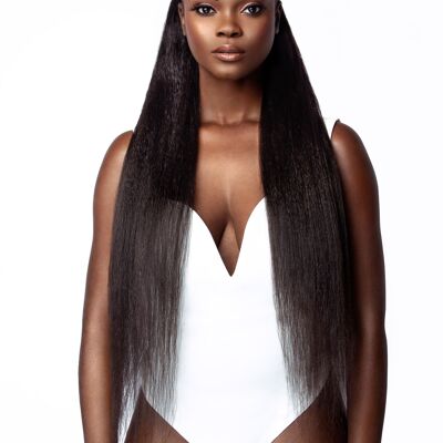 Kinky Straight Drawstring Ponytail (150g THICK) - 14"