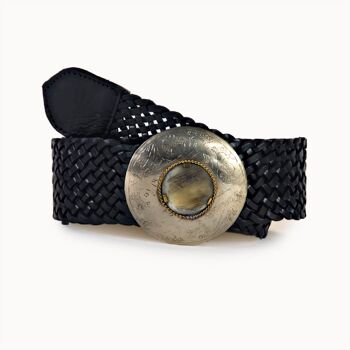 Ceinture 'Kuru' noire 130cm 1