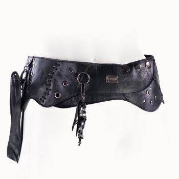 Ceinture Boho noir 1