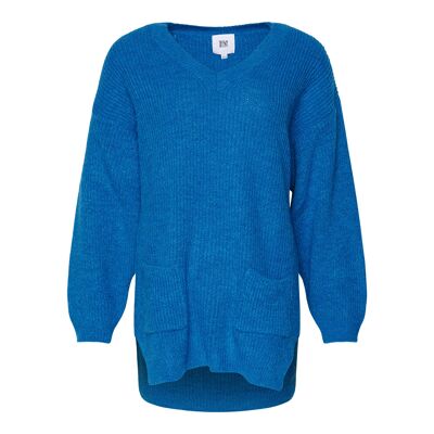 Cuba Knit Jumper Clear Blue