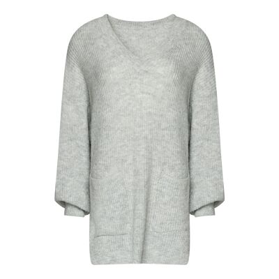 Cuba Knit Jumper Light Grey