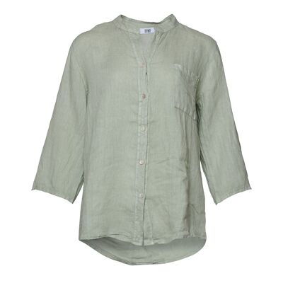 18973, Shirt, Linen Light Army