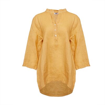 17661, Shirt, Linen Yellow