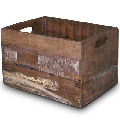 Caja de vino - caja de madera con compartimentos