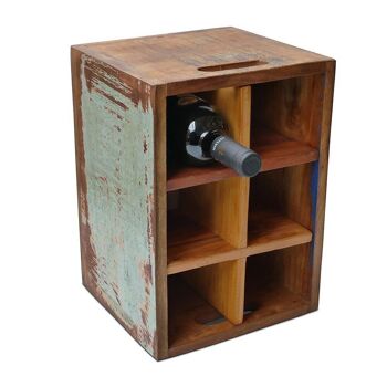 Coffret à vin - coffret en bois avec compartiments 2