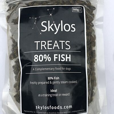 500g Bag - Grain Free 80% Fish Dog Treats, 500g For The Price Of 400g....