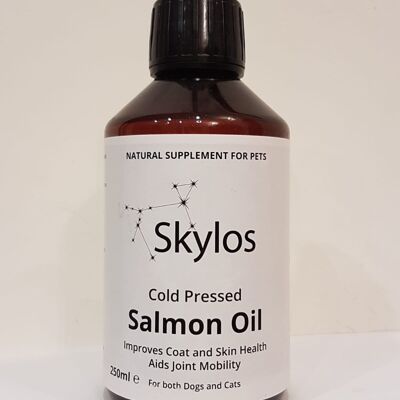 Cold Pressed' Salmon Oil - improves coat/skin health and aids joint mobility - 250ml, 1L or 5L sizes - 250ml