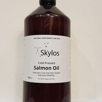 Cold Pressed' Salmon Oil - improves coat/skin health and aids joint mobility - 250ml, 1L or 5L sizes - 1Ltr