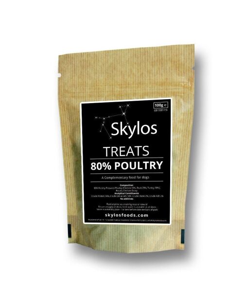 Grain Free 80% Poultry Treats - 1 Bag