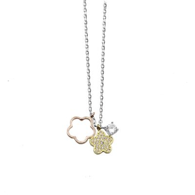 Necklace Flower Power 925 silver